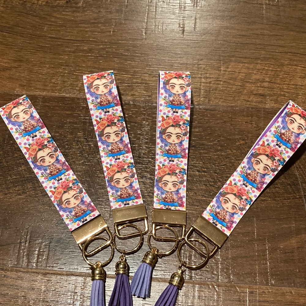 Frida. Wrist Key Fob Chain. Great for Gifts